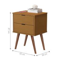 Mesa De Cabeceira 2 Nichos Rimini Nature - 2