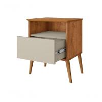 Mesa De Cabeceira 1 Gaveta Londres Naturalle Off White