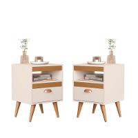 Kit Mesa Cabeceira 2 Unidades Erba Off White Ype - 1