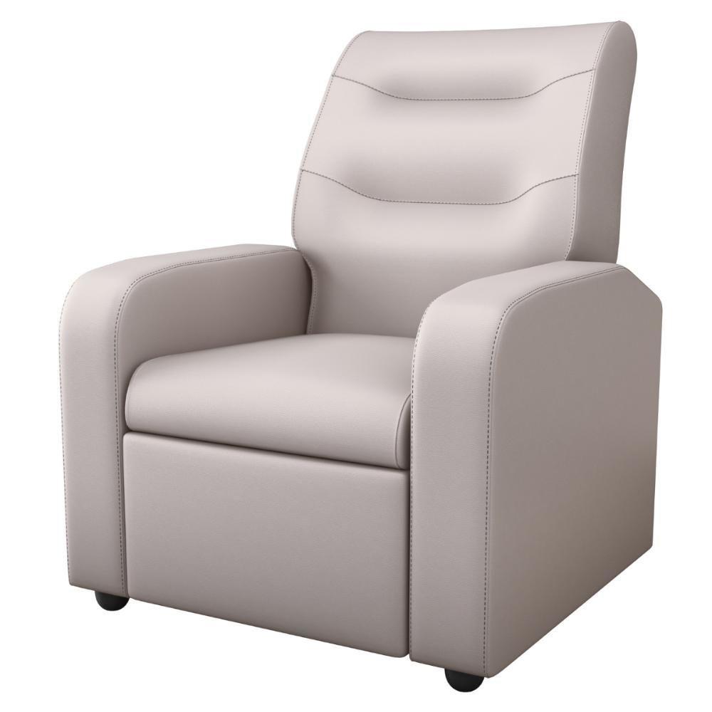 Poltrona Decorativa Reclinável Cecilia Corino Bege - 4