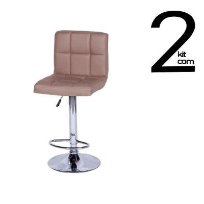 Conjunto 2 Banquetas Recife Caramelo