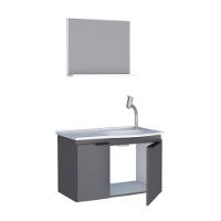 Kit De Banheiro Com Espelho Baku Cinza - 5