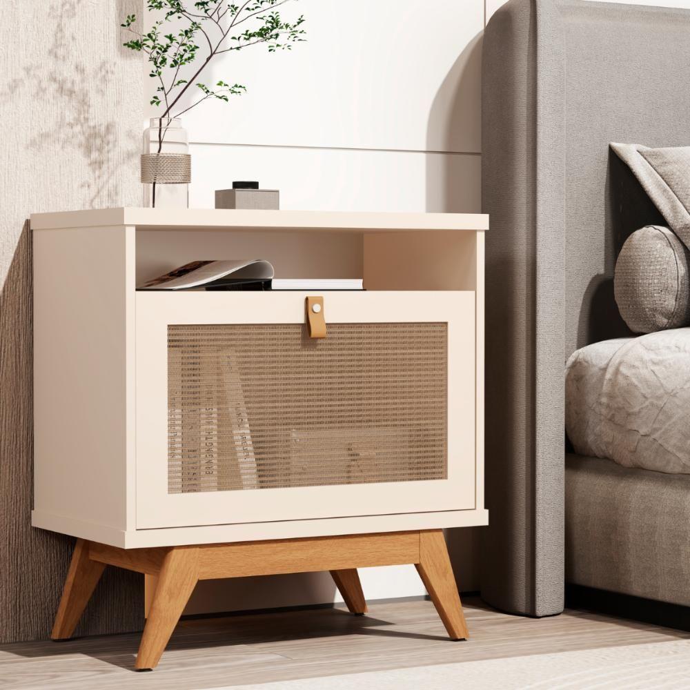 Mesa De Centro Com 1 Porta Em Ratam Renens Pérola - 3