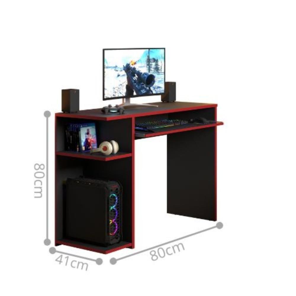 Mesa Computador Gamer Poláris Vermelha - 3