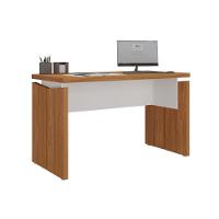 Mesa Para Escritório E Gaveteiro Araçu Freijó Branco - 3