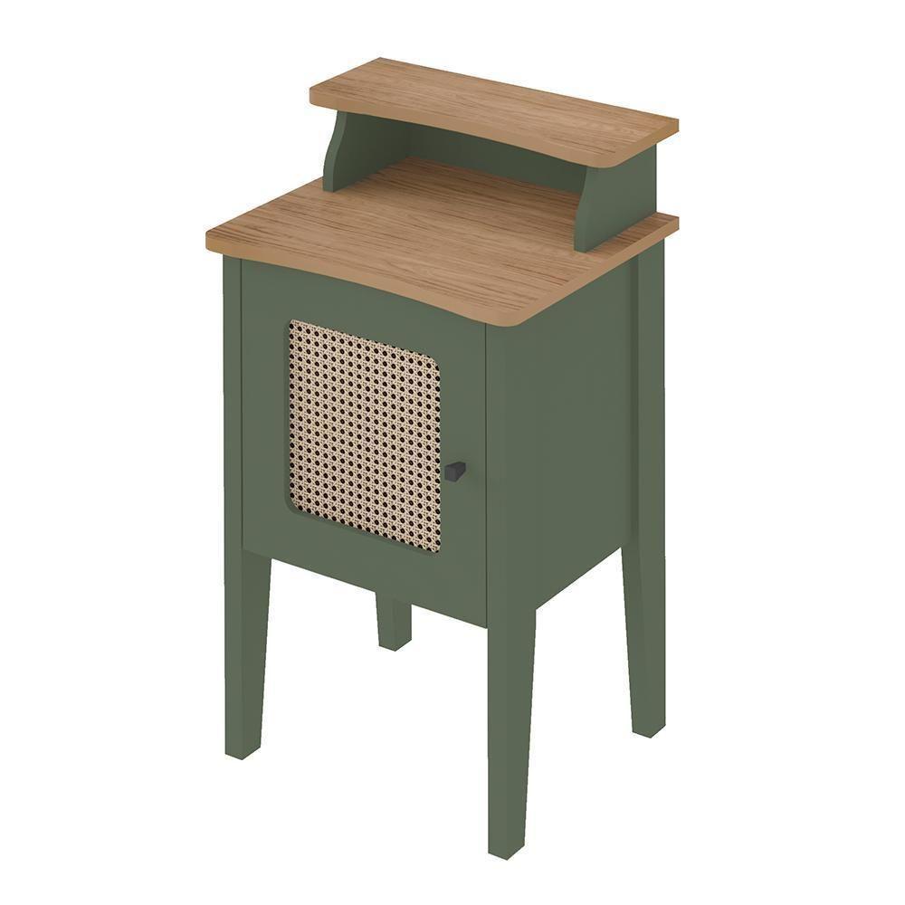 Mesa De Apoio 1 Porta Guldur Menta Carvalho - 5