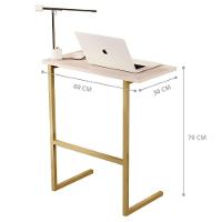 Mesa Notebook Pés Ferro Bolonha Pérola Dourado - 3