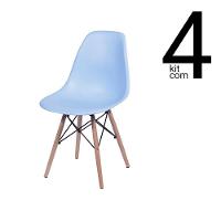 Conjunto 4 Cadeiras Eames Dsw Azul - 1