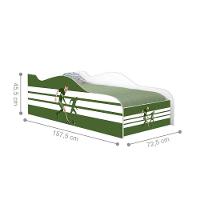 Mini Cama Fun Jogador De Futebol Infantil Com Colchão - 2