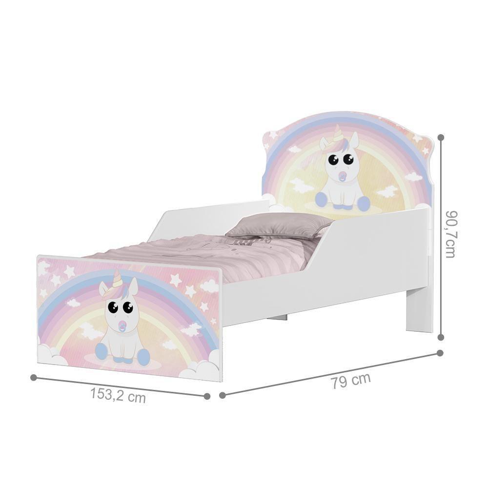 Mini Cama Unicórnio Bebê Com Colchão - 2