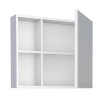 Espelheira Em Aço Com 1 Prateleira Braga Branco - 3