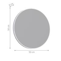 Espelho Em Aço Redonda Andradas Branco - 2