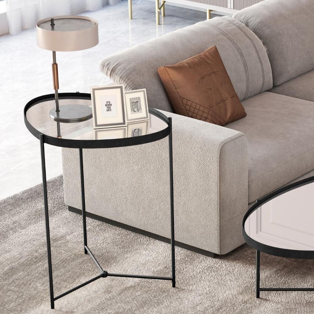 Mesa Lateral Porto Principe Preto Preto Fosco - 1