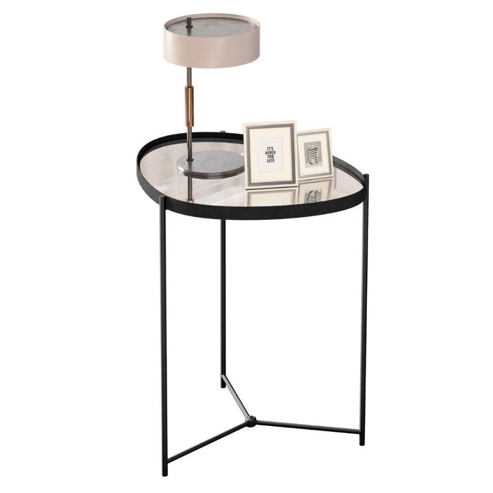 Mesa Lateral Porto Principe Preto Preto Fosco - 2