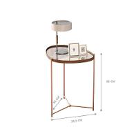 Mesa Lateral Porto Principe Castanho Bronze - 3