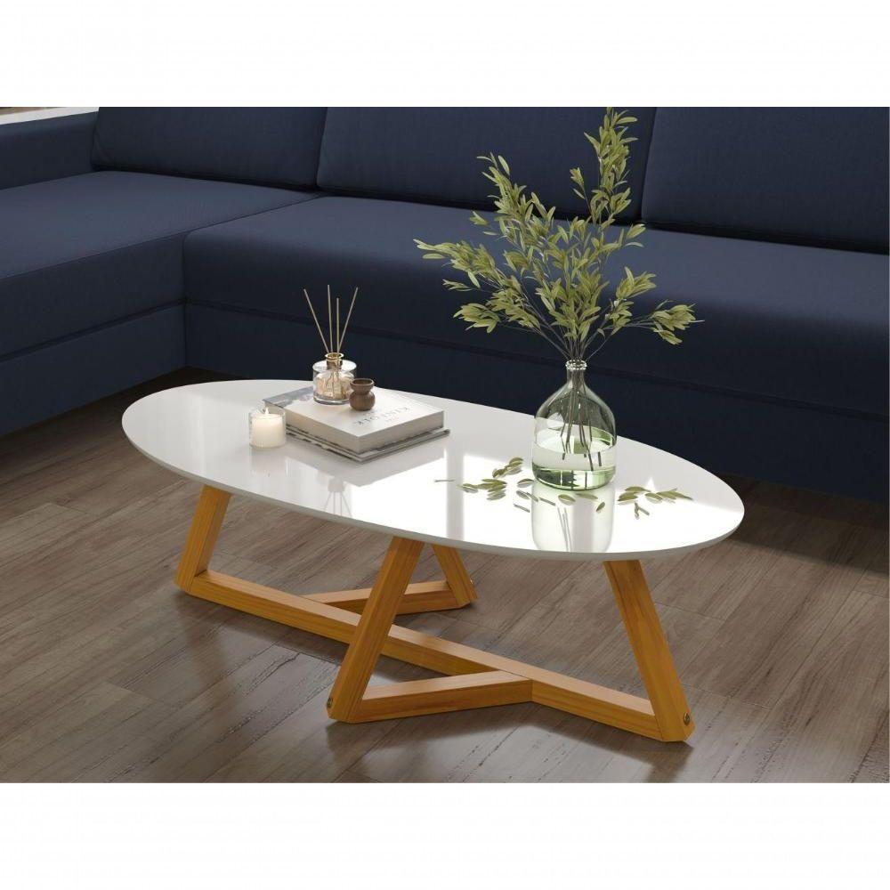 Mesa De Centro Lens Branco Nature - 4
