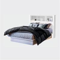 Jogo De Cabeceira Com Mezanino Lateral Cambridge Branco Nature - 8