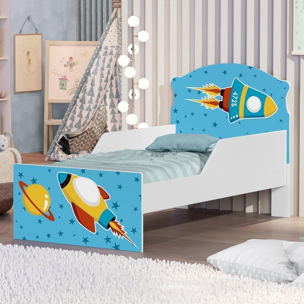 Mini Cama Foguete Espacial Com Colchão - 1