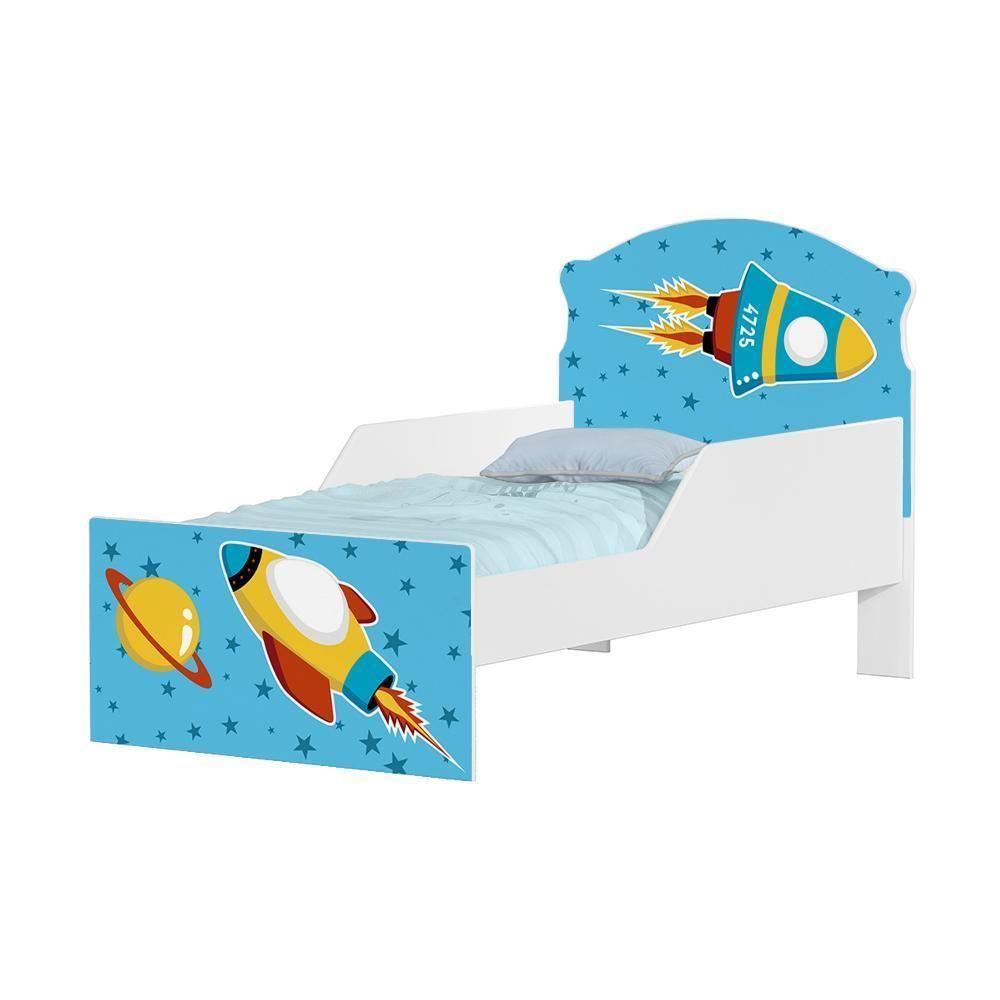 Mini Cama Foguete Espacial Com Colchão - 3