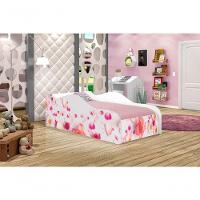 Mini Cama Fun Rosas Infantil Com Colchão - 4