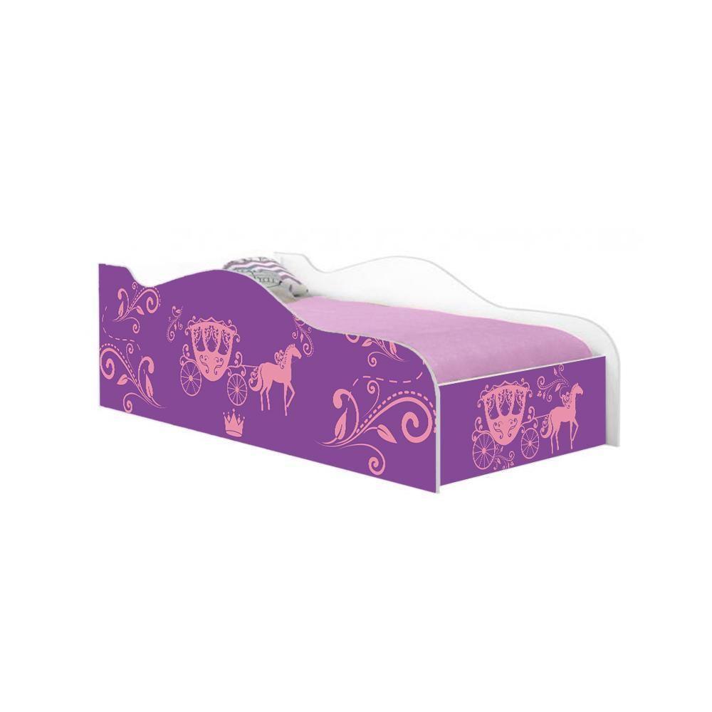 Mini Cama Fun Carruagem De Princesa Infantil Com Colchão - 3