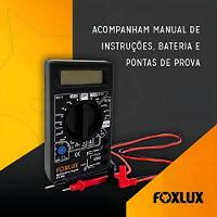Multímetro Digital Com Teste Bipe Foxlux - 8