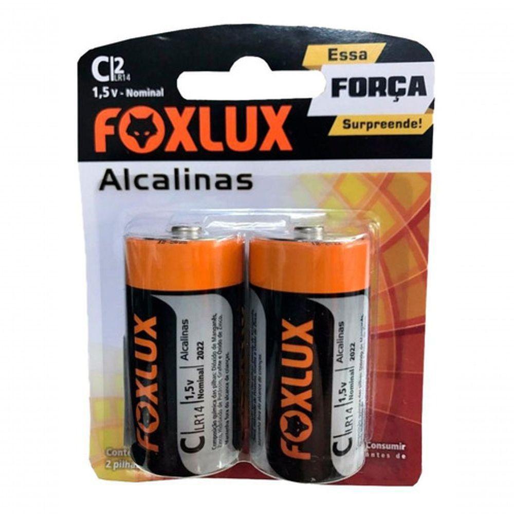 Pilha C Alcalina Com 2 Foxlux - 1