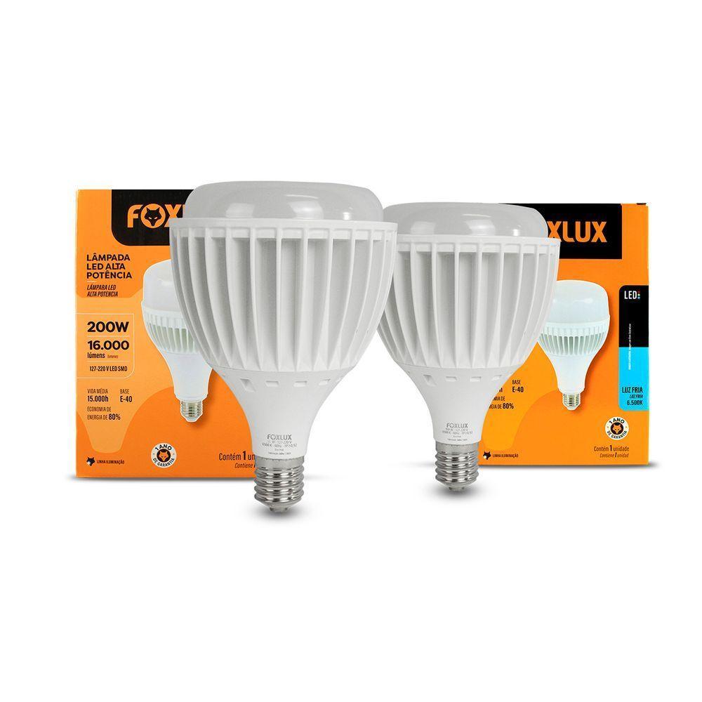 Lampada De Led Alta Potencia 200w 6500k E-40 Bivolt Foxlux - 2