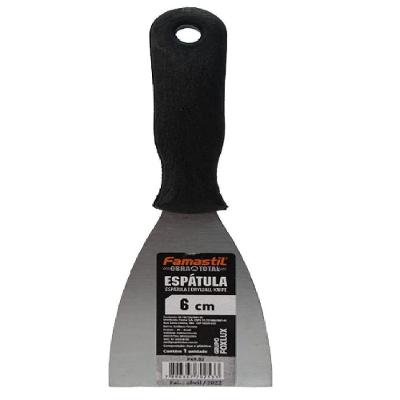 Espatula De Aco Lisa Cabo Pvc 6 Cm Famastil