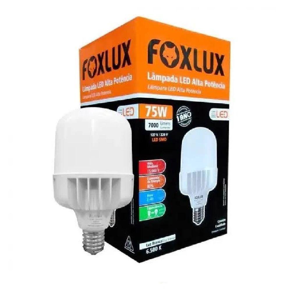 Kit 2 Lampada Led Alta Potencia 75w 6500k E-27 Bivolt Foxlux - 2