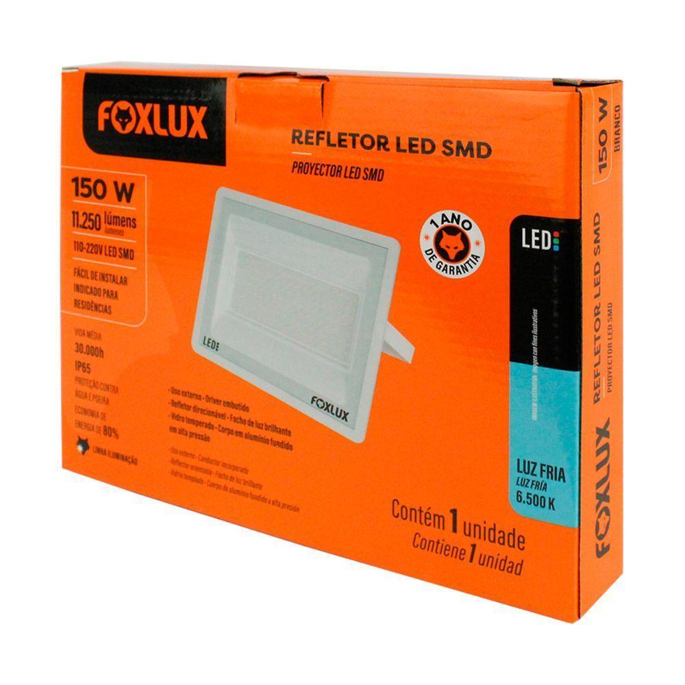 Refletor Led 150w 6500k Branco Bivolt Foxlux - 5