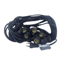 Varal De Luzes 20m Bivolt Com 20 Lâmpadas Amarelas 127v Foxlux - 3