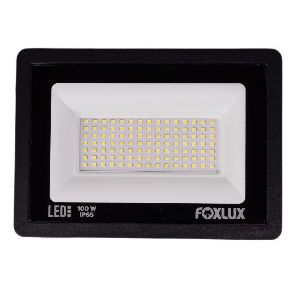 Kit 3 Refletor Led 100w Ip65 6.500k Bivolt Foxlux - 3