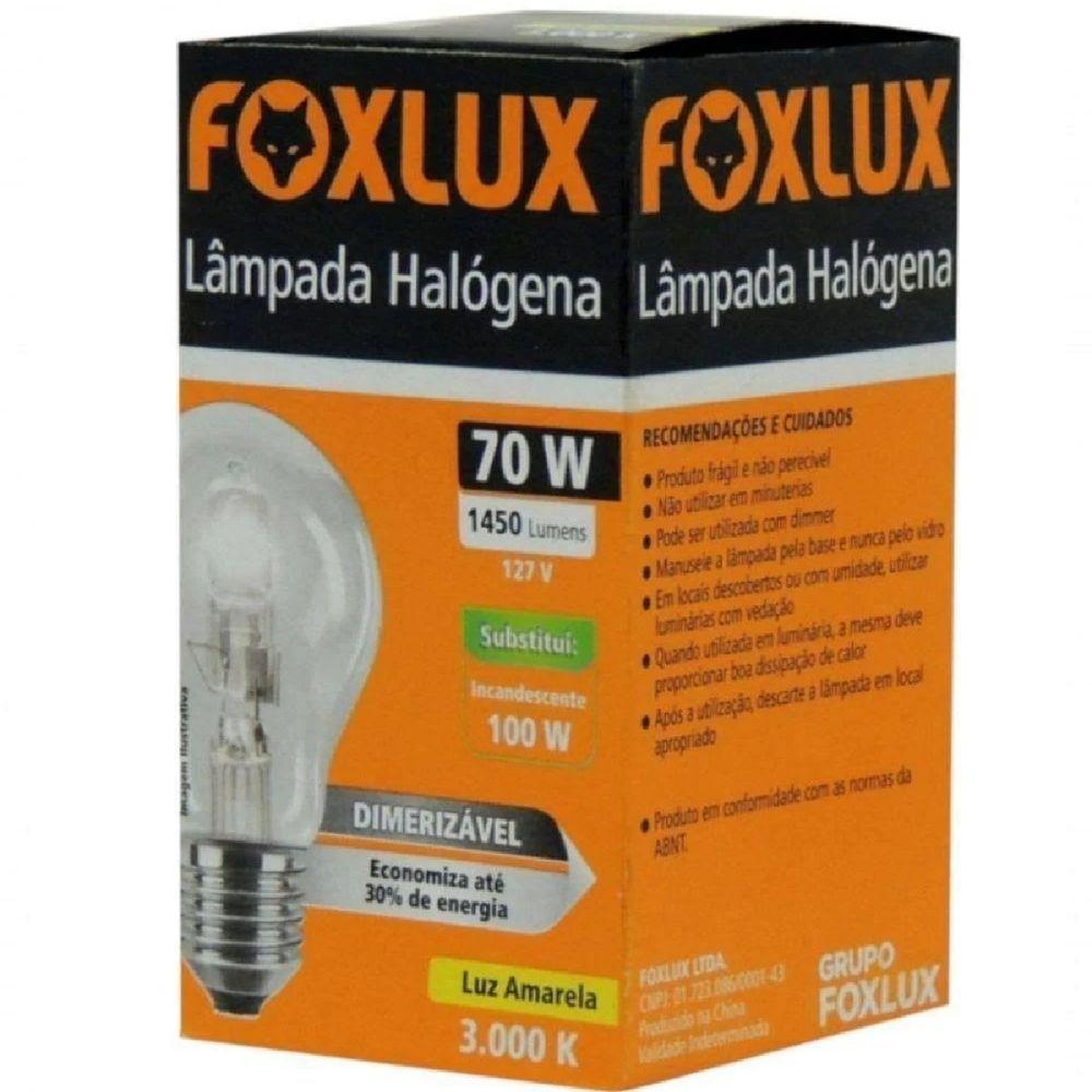 Kit 2 Lampada Halogena Classica 70w 127v Foxlux - 2