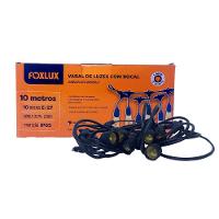 Varal De Luzes 10m Bivolt Com 10 Lâmpadas Amarelas 127v Foxlux - 5