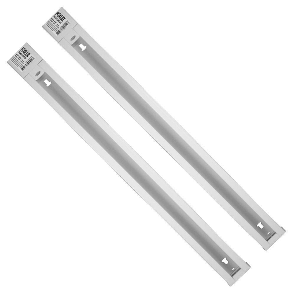 Kit 2 Trilho Para Spot Led 1 Metro Branco Foxlux - 1