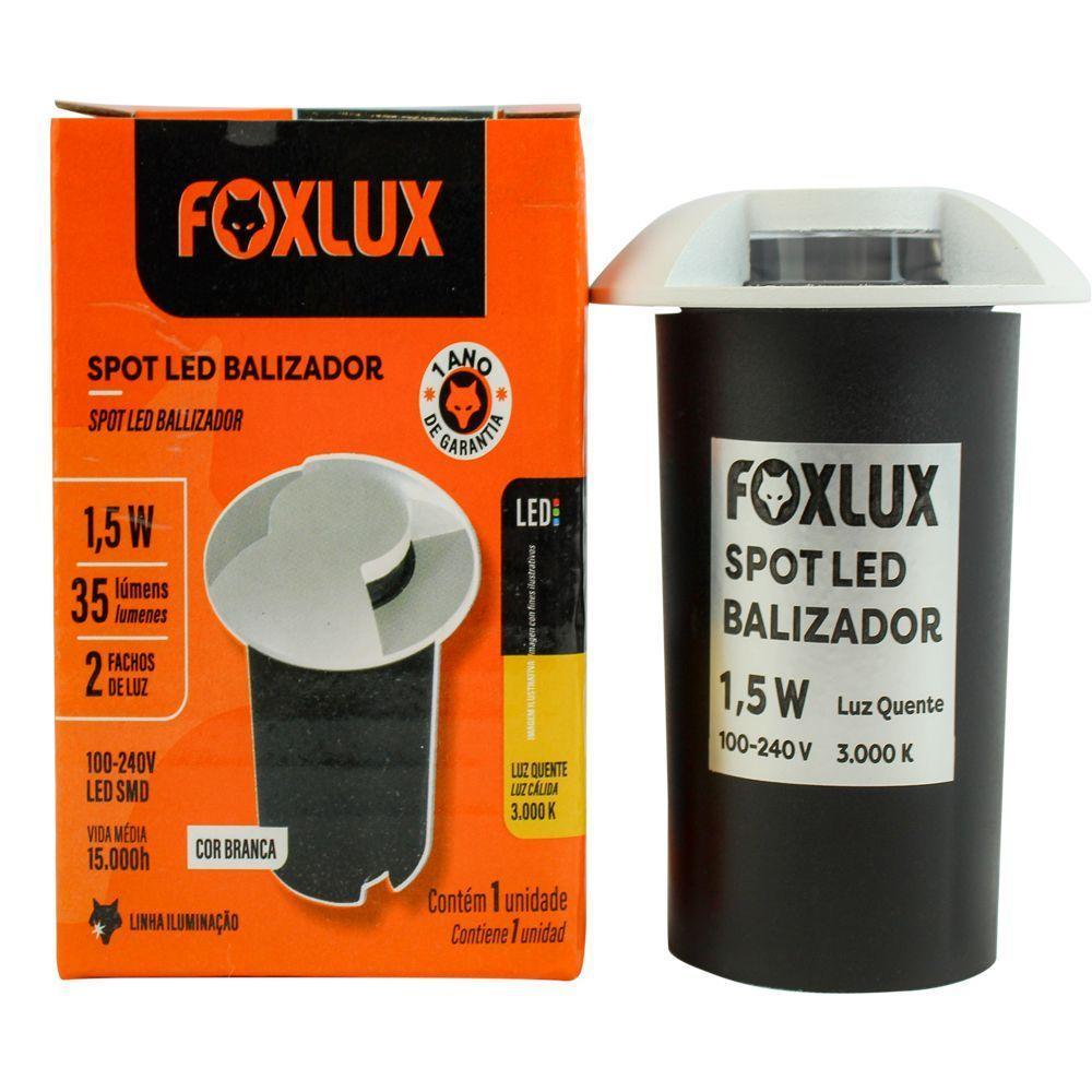 Kit 2 Spot Led Baliza 1,5w Bc 3000k 2 Fachos - 4