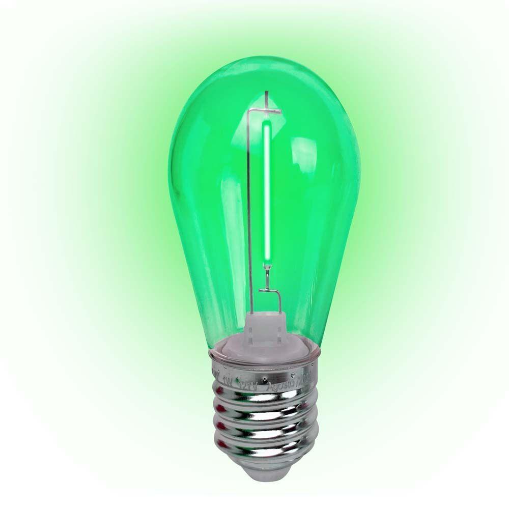 Lâmpada Led Filamento Verde 1w E-27 127v 4 Peças Foxlux - 1