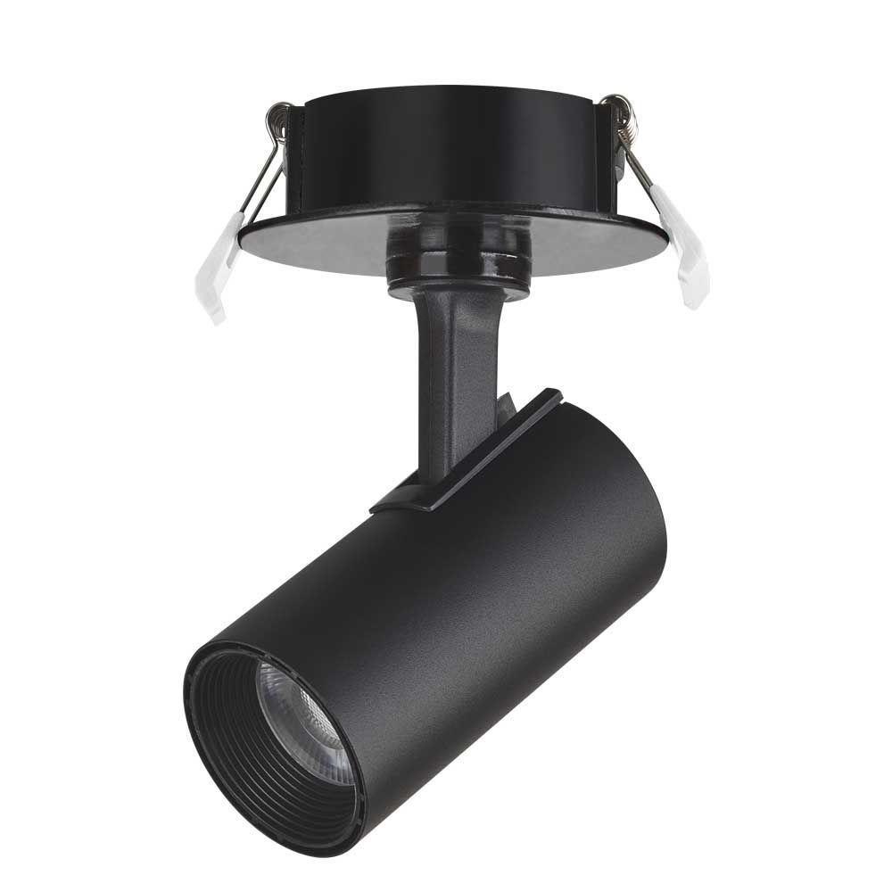 Spot Led De Embutir 7w 3000k Preto Bivolt Foxlux - 1