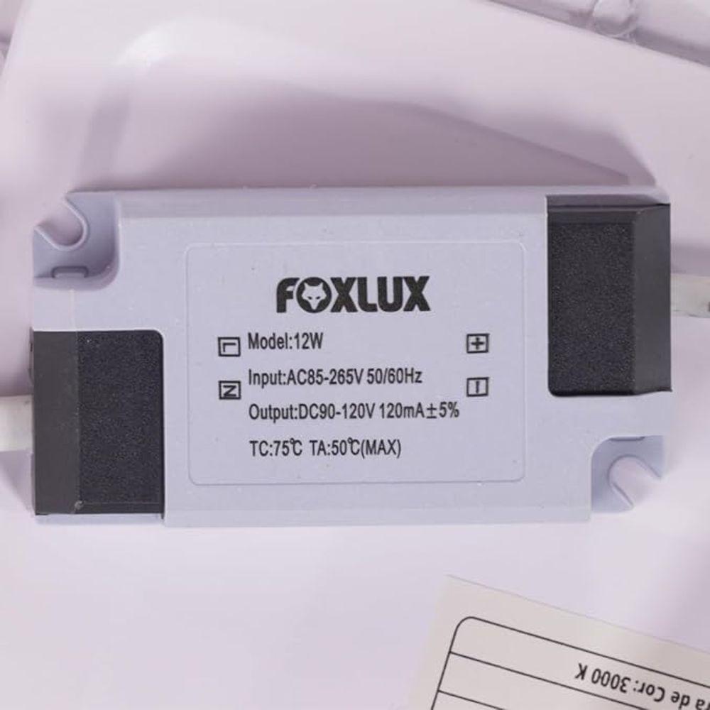 Kit 2 Painel Led Quadrado Embutir 12w 3000k Bivolt Foxlux - 5