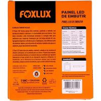 Kit 2 Painel Led Quadrado Embutir 12w 3000k Bivolt Foxlux - 3