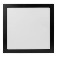 Kit 5 Painel Led 29,3x29,3 Quadrado Preto Sobrepor 24w 6500k Foxlux - 2