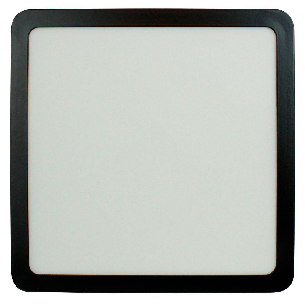 Kit 3 Painel Led 20,4x20,4 Quadrado Preto Sobrepor 18w 6500k Foxlux - 2