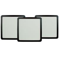 Kit 3 Painel Led 20,4x20,4 Quadrado Preto Sobrepor 18w 6500k Foxlux - 1