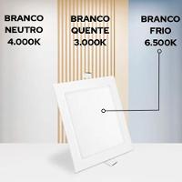 Painel Led 40x40 Quadrado Branco Embutir 30w 6500k Foxlux - 3