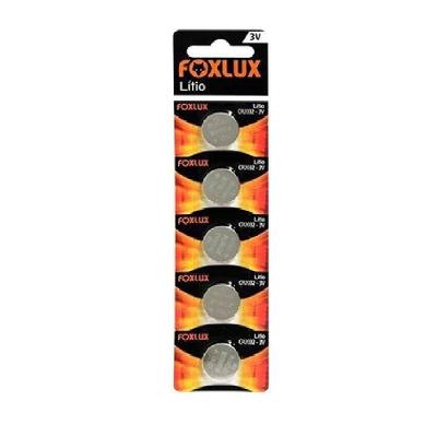 Bateria De Litio 3v Cr2025 Com 5 Unidades Foxlux