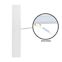 Kit 5 Painel Led 60x10 Retangular Branco Sobrepor 18w 6500k Foxlux