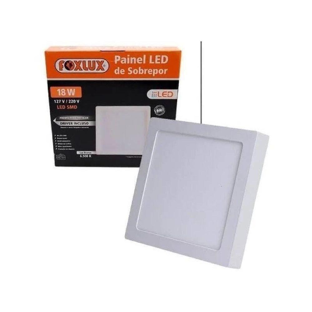 Kit 3 Painel Led 18w Downlight 6500k Quad Embutir Biv Foxlux - 3