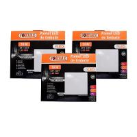Kit 3 Painel Led 18w Downlight 6500k Quad Embutir Biv Foxlux - 1