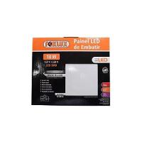 Kit 3 Painel Led 18w Downlight 6500k Quad Embutir Biv Foxlux - 2